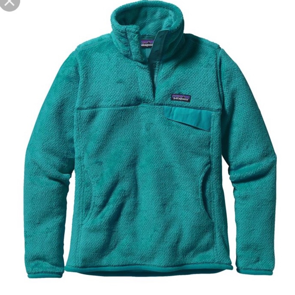 Turquoise Patagonia retool snap t pullover